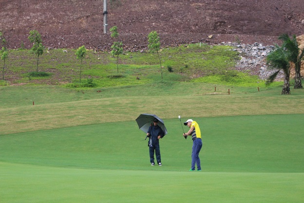 Đội tuyển golf miền Bắc tập luyện tại Yên Dũng resort & golf club