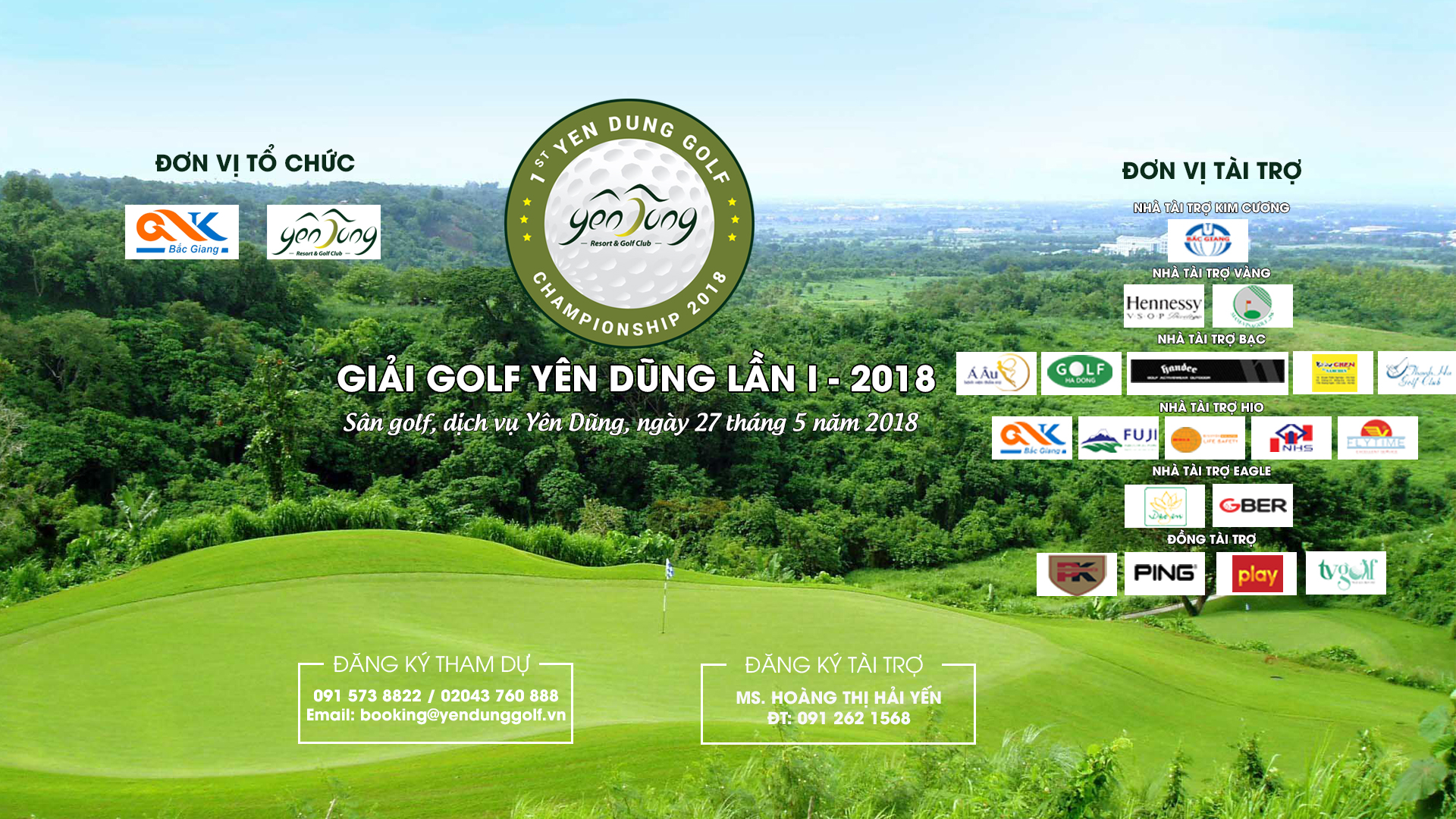 Giải Golf Yên Dũng lần I – 2018 ghi dấu ấn với giá trị giải thưởng hơn 10 tỉ đồng