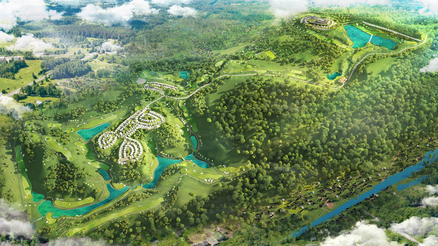 Độc đáo quần thể nghỉ dưỡng trong lòng sân golf đầu tiên ở miền Bắc